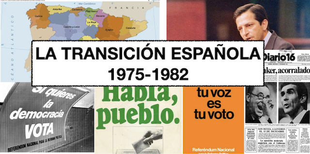 LA TRANSICIÓN A LA DEMOCRACIA 1975-1982